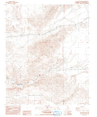 Cave Mountain 1986 topographic map thumbnail