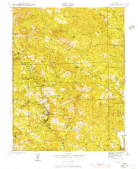Cazadero 1943 topographic map thumbnail
