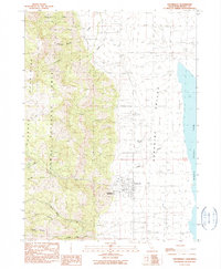 Cedarville 1990 topographic map thumbnail