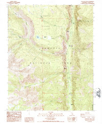 Chagoopa Falls 1988 topographic map thumbnail