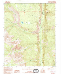 Chagoopa Falls 1988 topographic map thumbnail