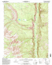 Chagoopa Falls 1994 topographic map thumbnail