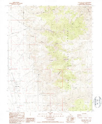Chalfant Valley 1987 topographic map thumbnail