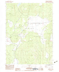 Champs Flat 1983 topographic map thumbnail