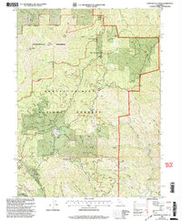 Chanchelulla Peak 1998 topographic map thumbnail