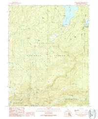 Cherry Lake South 1990 topographic map thumbnail