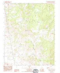 Chickencoop Canyon 1986 topographic map thumbnail