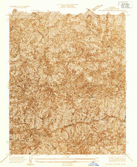 Chileno Canyon 1934 topographic map thumbnail