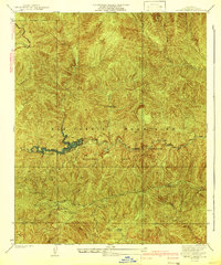 Chileno Canyon 1942 topographic map thumbnail
