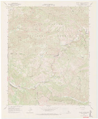 Chimney Canyon 1967 topographic map thumbnail