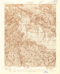 Cima Mesa 1934 topographic map thumbnail