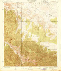 Cima Mesa 1939 topographic map thumbnail