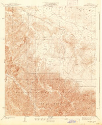 Cima Mesa 1939 topographic map thumbnail