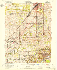 Citrus Heights 1951 topographic map preview