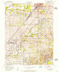 Citrus Heights 1951 topographic map preview