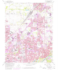 Citrus Heights 1967 topographic map preview