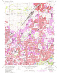 Citrus Heights 1967 topographic map preview