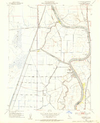 Clarksburg 1952 topographic map thumbnail
