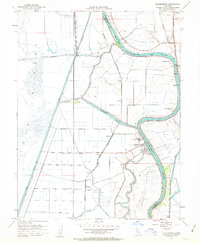 Clarksburg 1952 topographic map thumbnail
