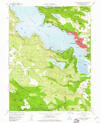 Clearlake Highlands 1958 topographic map thumbnail