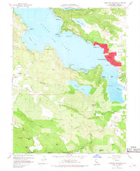 Clearlake Highlands 1958 topographic map thumbnail