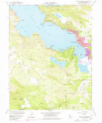 Clearlake Highlands 1958 topographic map thumbnail