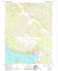 Clearlake Oaks 1958 topographic map thumbnail