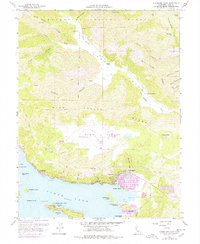 Clearlake Oaks 1958 topographic map thumbnail