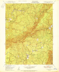 Clipper Mills 1950 topographic map thumbnail