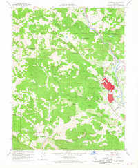 Cloverdale 1960 topographic map thumbnail