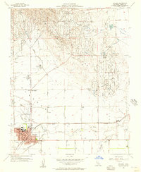 Coalinga 1956 topographic map thumbnail