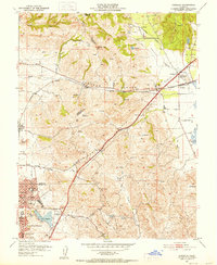 Cordelia 1951 topographic map thumbnail
