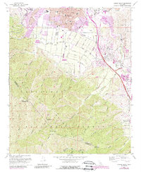 Corona South 1967 topographic map thumbnail