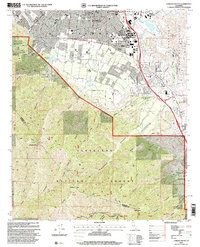 Corona South 1997 topographic map thumbnail