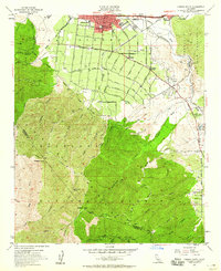 Corona South 1954 topographic map thumbnail