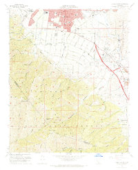 Corona South 1967 topographic map thumbnail