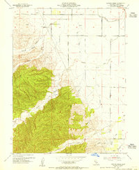 Cortina Creek 1953 topographic map thumbnail