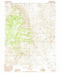 Coso Peak 1982 topographic map thumbnail