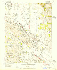 Cotati 1954 topographic map thumbnail