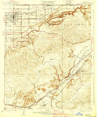 Covina 1927 topographic map thumbnail