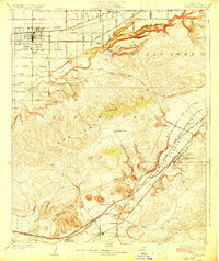 Covina 1927 topographic map thumbnail