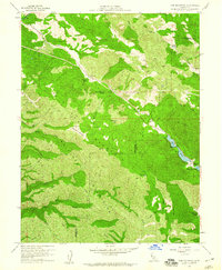 Cow Mountain 1958 topographic map thumbnail