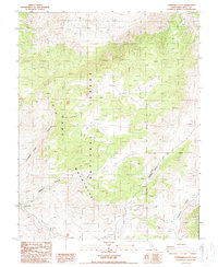 Cowhorn Valley 1987 topographic map thumbnail