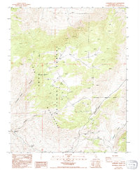 Cowhorn Valley 1987 topographic map thumbnail
