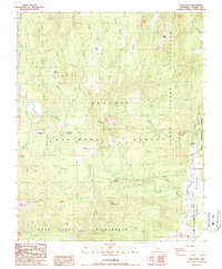 Crag Peak 1987 topographic map thumbnail