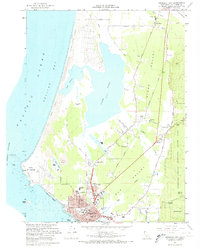 Crescent City 1966 topographic map thumbnail
