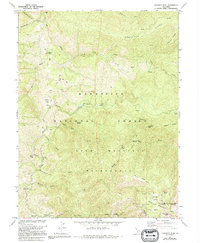 Crockett Peak 1967 topographic map thumbnail