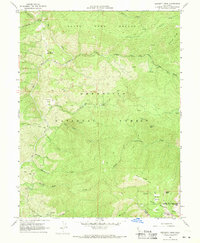 Crockett Peak 1967 topographic map thumbnail