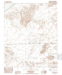 Crucero Hill 1983 topographic map thumbnail