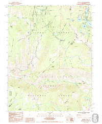 Crystal Crag 1992 topographic map thumbnail